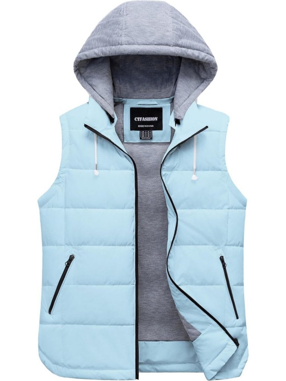 Cozy Women's Insulated Puffer Vest - Quilted Sleeveless Jacket with Hood